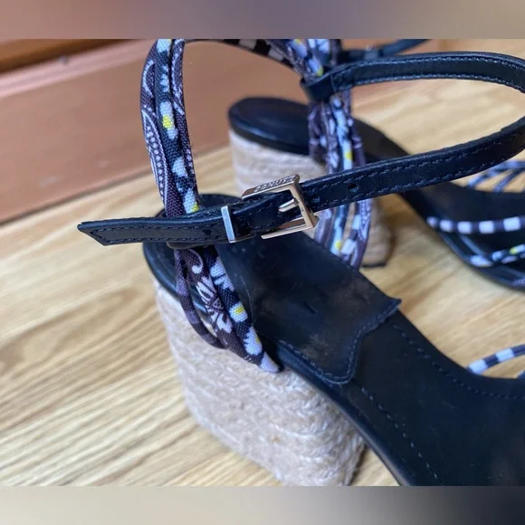 Too cute 😍Schulz espadrilles open toe heels size US 7.5 EUC - Picture 11 of 15